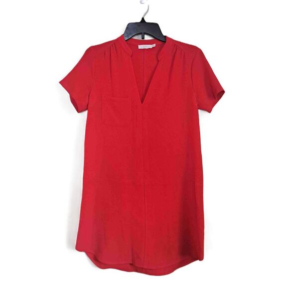 Lush Hailey Crepe Dress Red Size XS - Picture 2 of 7